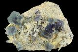 Purple-Green, Cubic Fluorite Crystal Cluster #122032-1